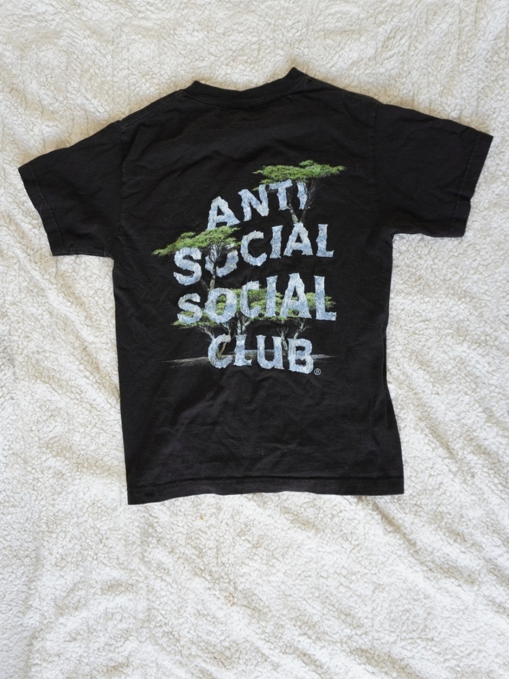 Anti Social Social Club Black Tree Graphic T-Shirt Size S